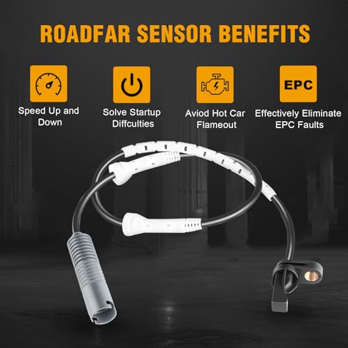 ROADFAR حساس ABS من ROADFAR - حساس سرعة العجلات الأمامية اليسرى أو اليمنى مناسب لسيارات BMW 128i 135i، BMW 323i 325i 328i 330i 335i 335d 335is، BMW 335i xDrive 328i xDrive 2.5L 3.0L #ALS463 - Image 2