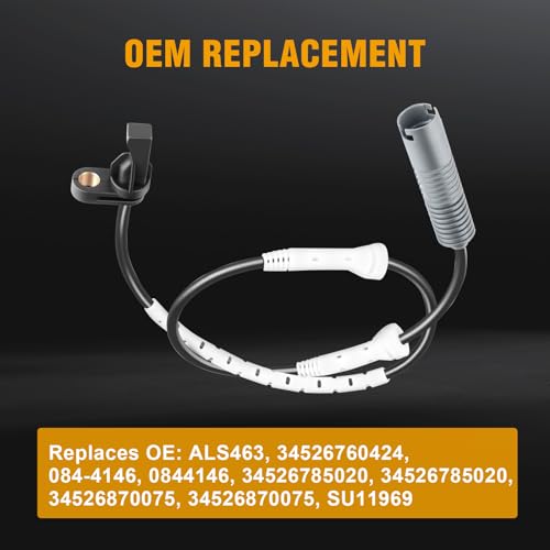 ROADFAR حساس ABS من ROADFAR - حساس سرعة العجلات الأمامية اليسرى أو اليمنى مناسب لسيارات BMW 128i 135i، BMW 323i 325i 328i 330i 335i 335d 335is، BMW 335i xDrive 328i xDrive 2.5L 3.0L #ALS463 - Image 5