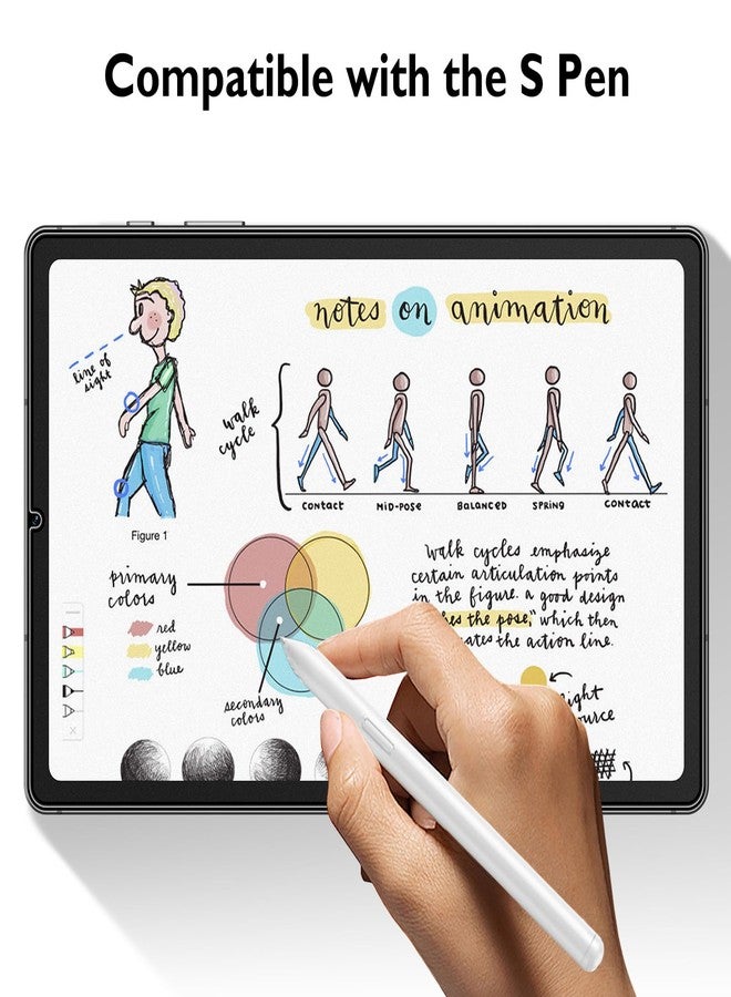 موثكا واقي شاشة Mothca غير لامع بدرجة صلابة 9H لجهاز سامسونج جالاكسي تاب إس 6 لايت 2024/2022/2020 مقاس 10.4 بوصة، فيلم واقي للشاشة، واقي شاشة غير لامع، عبوة من قطعة واحدة - Image 5
