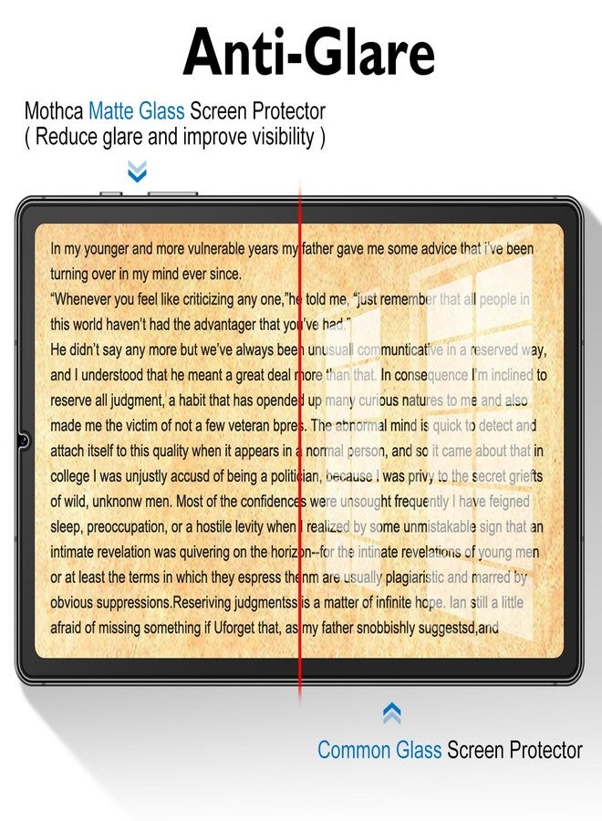موثكا واقي شاشة Mothca غير لامع بدرجة صلابة 9H لجهاز سامسونج جالاكسي تاب إس 6 لايت 2024/2022/2020 مقاس 10.4 بوصة، فيلم واقي للشاشة، واقي شاشة غير لامع، عبوة من قطعة واحدة - Image 3