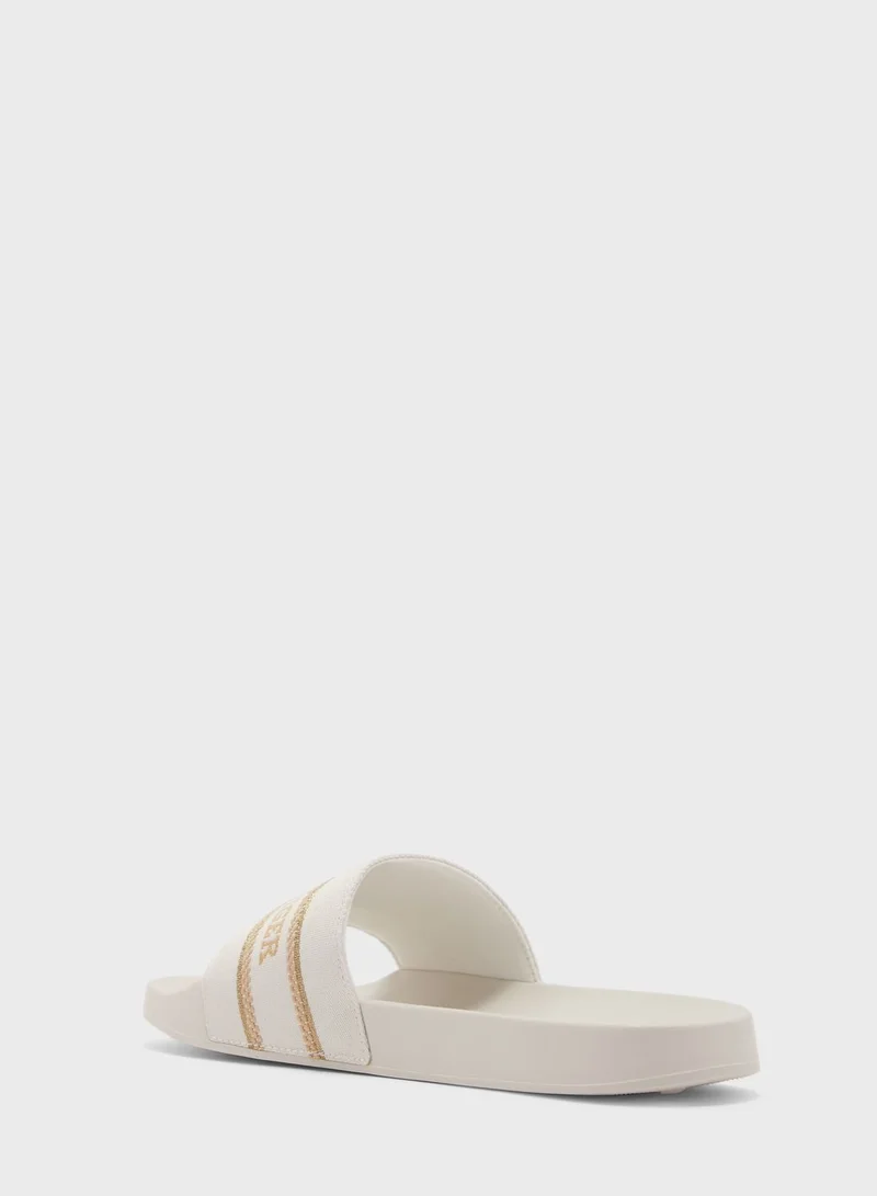 TOMMY HILFIGER Poolslide With Webbing Filp Flops