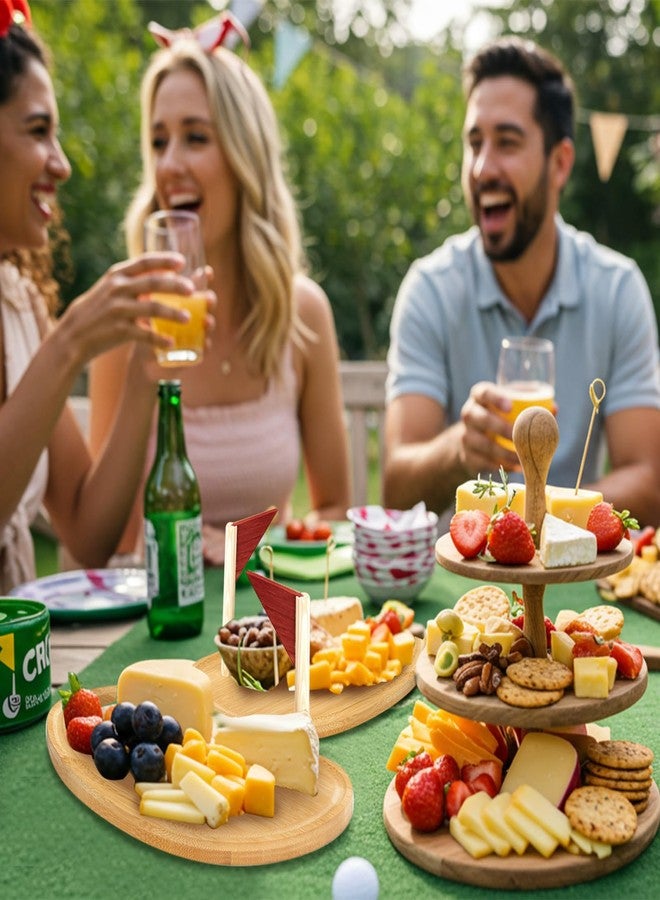 Ziliny Golf Cheese Board Gift Set Party Favor Prizes Charcuterie Wood Board with Knives and Box Father Day Gift for Dad Grandpa Party Tournament Game (9.8" x 7.7", Bamboo Color) - Image 5