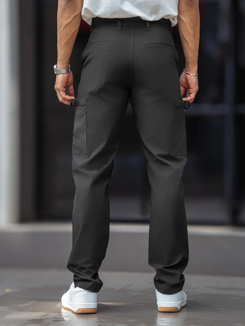 Maniac  Maniac Mens Solid Dark Grey Submarine Cargo Bukl Pocket for Men | Best Price UAE