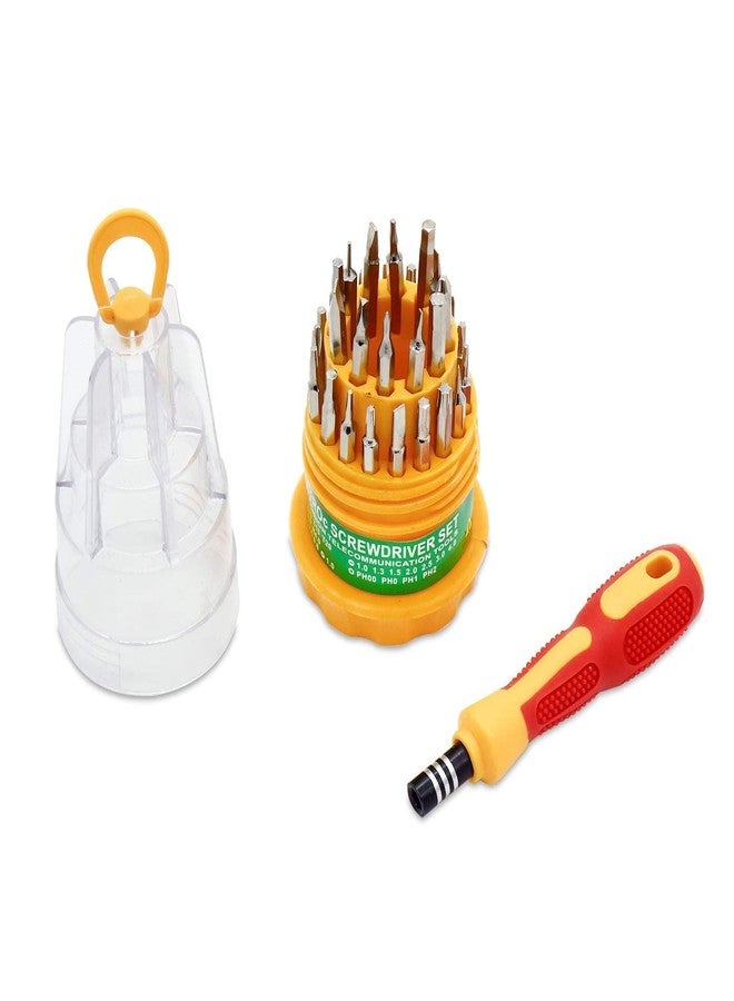 ARTO Professional Household Repair 31 in 1 Tool Kit Magnetic Screw Driver, Repairing Set Replaceable Straight Multitool for Laptop, Mobile Phone, iPhone, Electronic(Multicolor) (Pack of 2) - Image 3