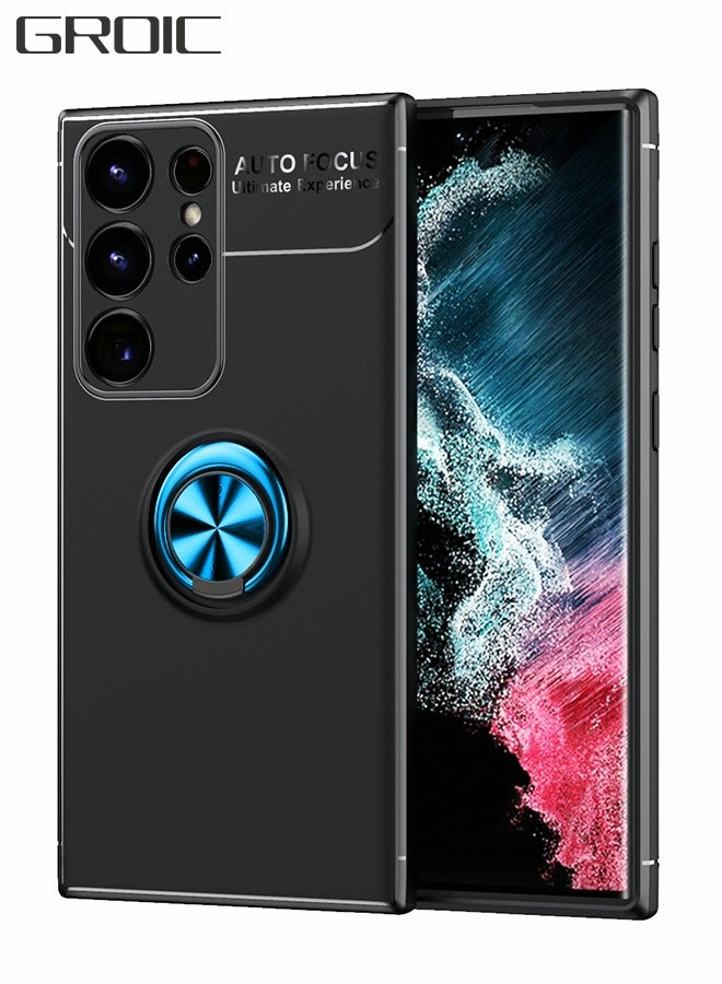 GROIC Compatible with Galaxy S22 Ultra Case, Scratch Resistant Case with 360 Degree Rotating Ring Hole Holder, Magnetic Car Mount, Shock Absorbing Case for Samsung S22 Ultra 6.8 inch - Image 1