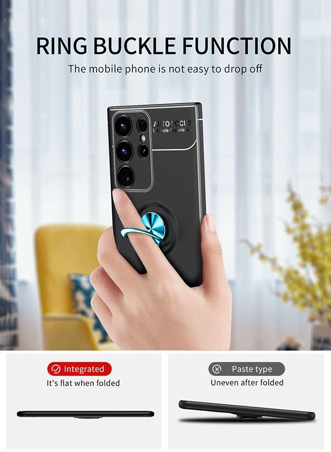 GROIC Compatible with Galaxy S22 Ultra Case, Scratch Resistant Case with 360 Degree Rotating Ring Hole Holder, Magnetic Car Mount, Shock Absorbing Case for Samsung S22 Ultra 6.8 inch - Image 4