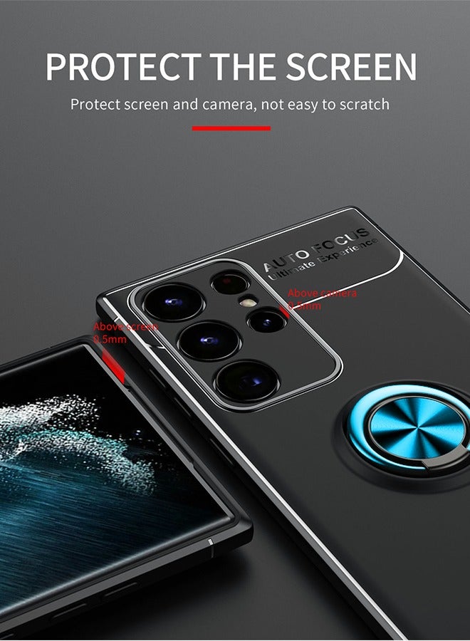 GROIC Compatible with Galaxy S22 Ultra Case, Scratch Resistant Case with 360 Degree Rotating Ring Hole Holder, Magnetic Car Mount, Shock Absorbing Case for Samsung S22 Ultra 6.8 inch - Image 3