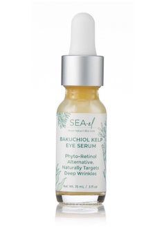 Sea-El Bakuchiol Kelp Eye Serum Plantbased Skincare Naturally Boosts Under Eye Glow Targets Deep Wrinkles & Supports Smooth Skin Retinol Alternative For Women Or Men Vegan .5 Oz  - Image 1