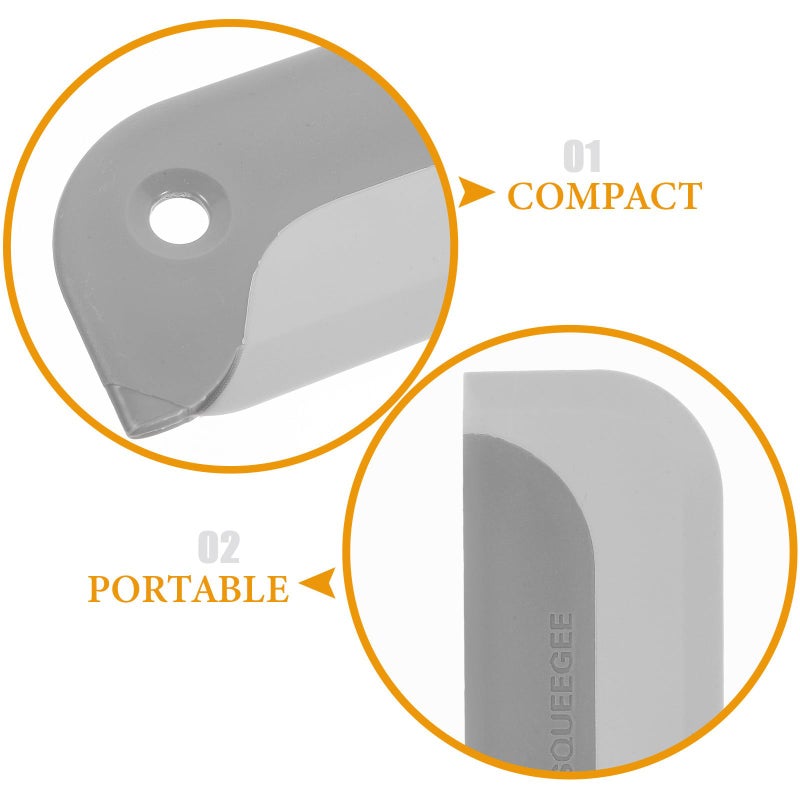 2 Pack Gray Glass Squeegee for Shower Mirror and Window Cleaning Tool - Image 4