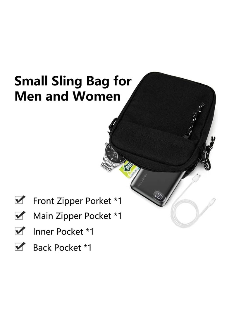 SOLARAE Sling Bag Sling Crossbody Backpack Shoulder Bag for Men Women Lightweight One Strap Sling Bag Backpack Mini Sling Purse Chest Bag for Hiking Walking Biking Travel Cycling - Image 4