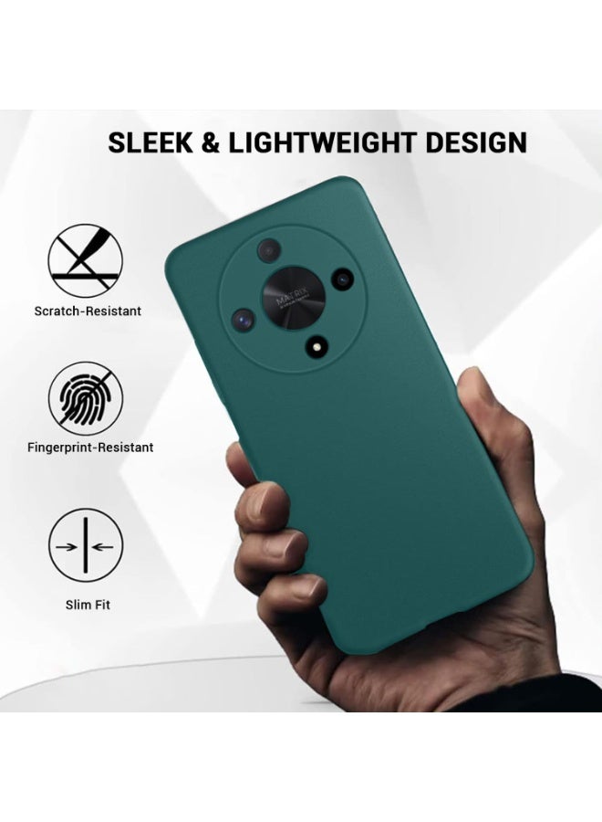 Case for Honor X9d Soft Silicone Case, Lightweight Protective Cover Smooth Finish Camera Protective Shock Absorbent Stylish Case for Men Women Compatible with Honor X9d 5G - Image 4