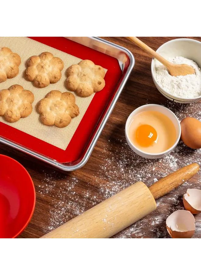 Non Stick Silicone Baking Mats Set of 2 XF2811 Easy Clean Home Restaurant Use - Image 5