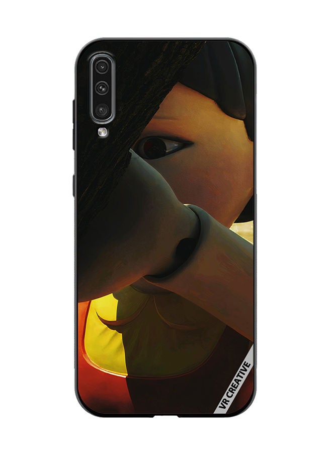 VR CREATIVE Protective Case Cover For Samsung Galaxy A70/A70s Squid Game Girl Statue Design Multicolour - Image 1