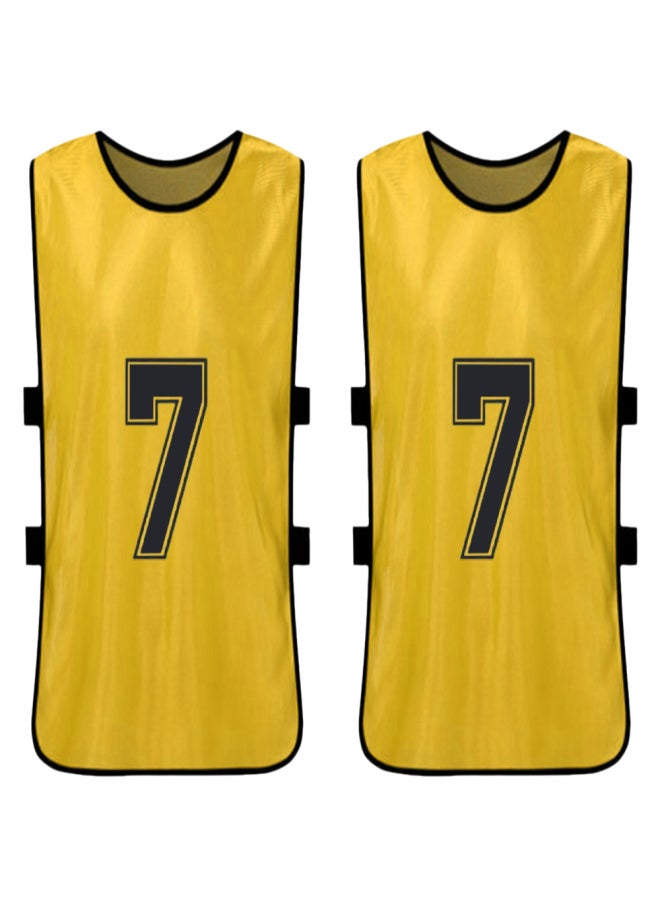 12PCS Kid's Football Pinnies Quick Drying Soccer Jerseys Youth Sports Scrimmage Basketball Team Training Numbered Bibs Practice Sports Vest - Image 4