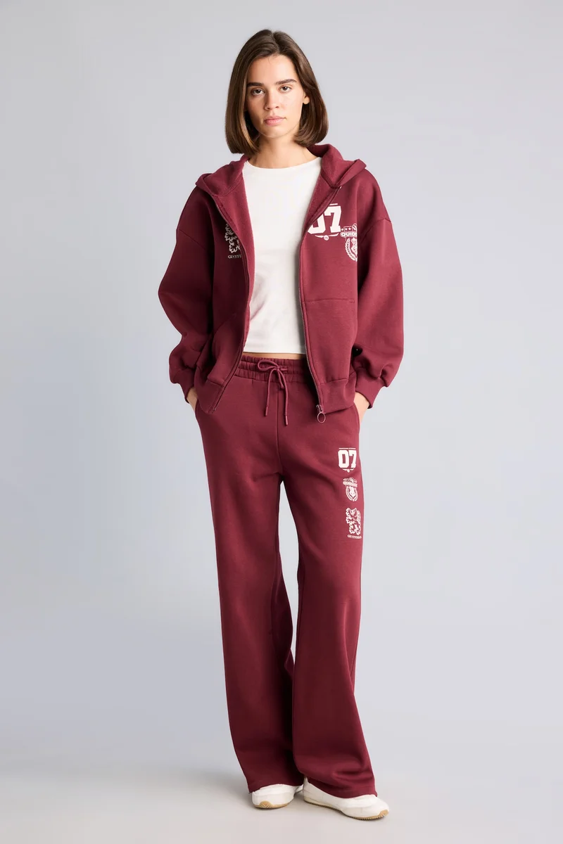 Defacto Oversize Fit Hooded Printed Thick Sweatshirt Fabric Harry Potter Licensed Cardigan