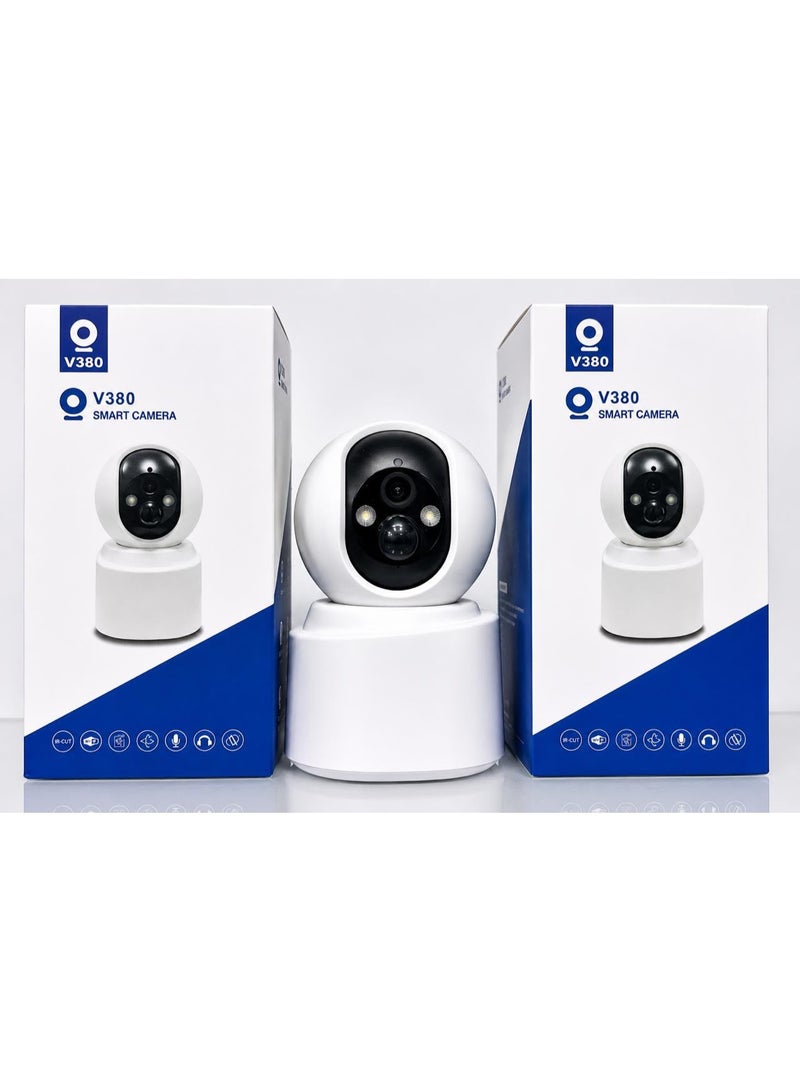 GEEK SPACE V380 Smart WiFi Camera 360° PTZ Indoor Security Camera FHD 1080P Wireless CCTV Camera with AI Motion Detection, Night Vision, Two-Way Audio, Remote App Control, Pan Tilt Home Monitoring, Auto Tracking, SD Card Storage Support, Smart Home Surveillance - Image 5