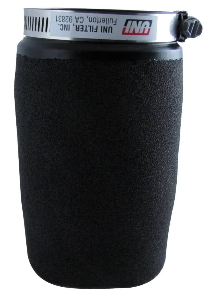 Uni Filter UP5245 Black Universal Urethane Flange Straight Clamp-On Pod Filter, 2 1/2"" i.d. x 5"" l (UP-5245)