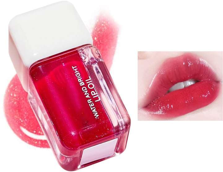 Korean Jelly Lip Plumper Oil Gloss Lipstick Hydrating Non Sticky Gloss Natural Lip Balm Oil for Smooth Lips Get Soft Lips For Long Lasting for upto 12 Hours - Image 1