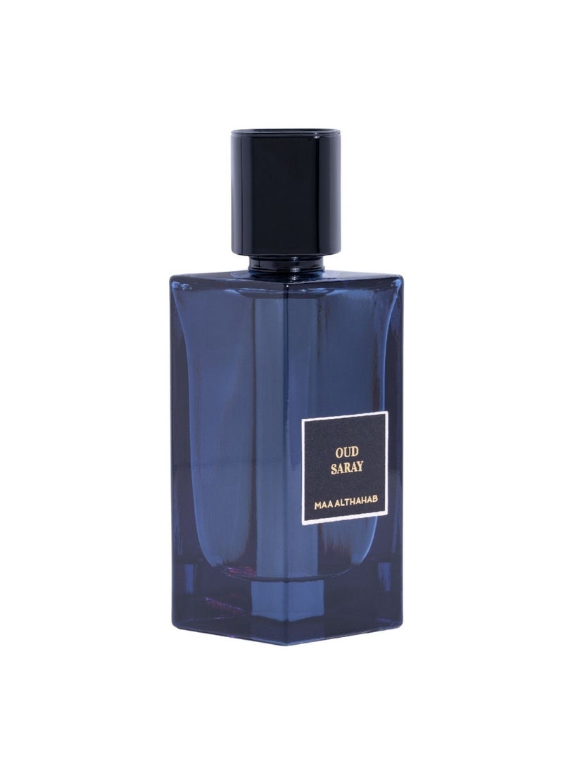ماء الذهب |  عود سراي |  أو دو بارفان | عطر عودي فاخر ثابت يدوم طويلاً | 75 مل | للرجال والنساء الذين يقدرون الأناقة الخالدة - Image 1