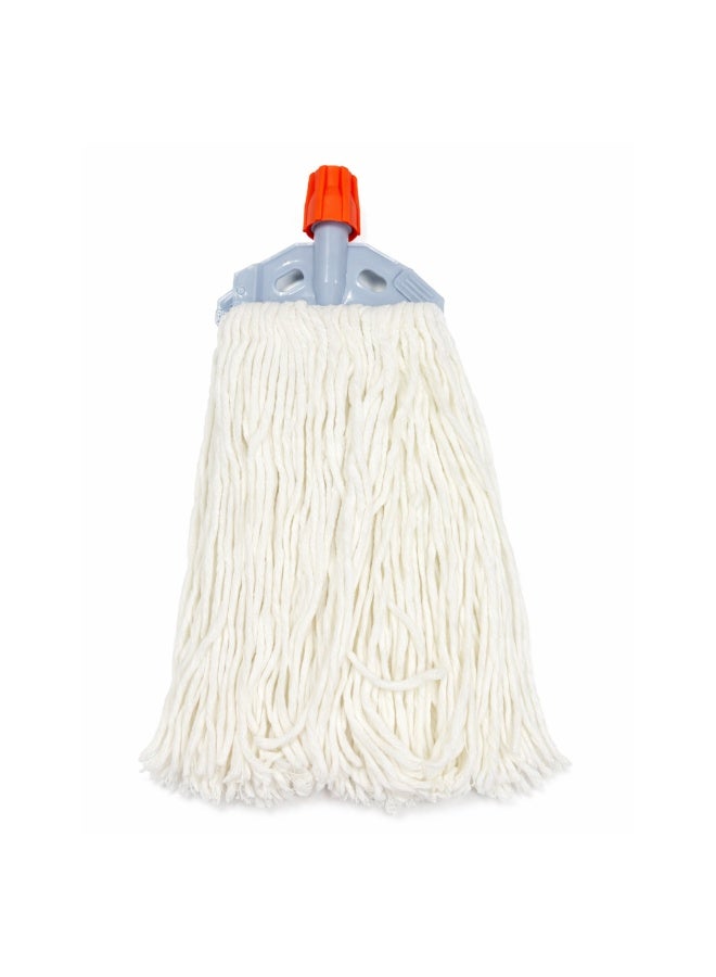 VELMORE 25 x 35 cm Cotton Floor Mop with Handle, Super Absorbent Wet Cleaning Mop, Heavy Duty Cotton String Mop with Metal Handle for Tiles Marble Wood Kitchen Bathroom, Reusable - Image 2