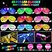Oleitodh 76 Pcs Glow Light Up Pop Tubes LED Glasses Sticks Party Favors Glow Bracelets Necklaces Camping Toys Rave Neon Flashing Glasses for Birthday Return Gift Goodie Bag Christmas Stuffer School Prizes - Image 4