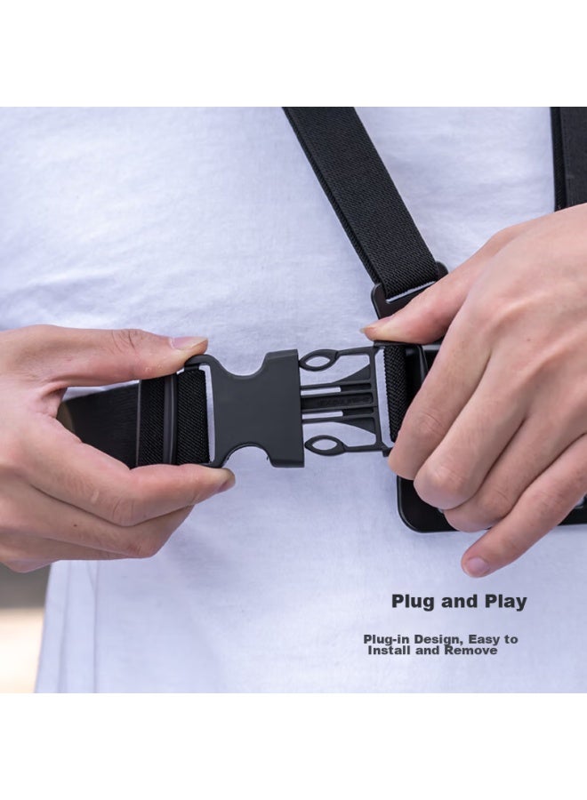 Surewo Compatible With Dji, Gopro 13, Action 5 Pro/4, Chest Strap, Action Camera Headband, Chest Mount, First-person View Bracket, Acepro 2 Accessories - Image 4