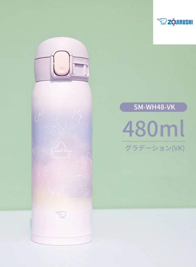 Zojirushi Stainless Steel Bottle Mug，Insulated Water Bottle Keep Cold 24H, Leak-Proof480ml - Image 1