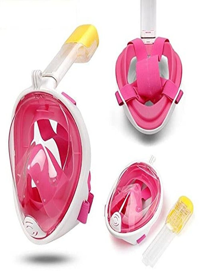 TRAY Full Face Snorkel, 180°Panoramic Larger View Snorkel Set Anti-Leak, Detachable Camera Mount, Fit for Adult Youth (L/XL) - Image 3