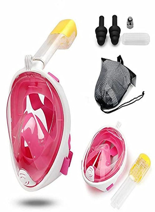 TRAY Full Face Snorkel, 180°Panoramic Larger View Snorkel Set Anti-Leak, Detachable Camera Mount, Fit for Adult Youth (L/XL) - Image 1