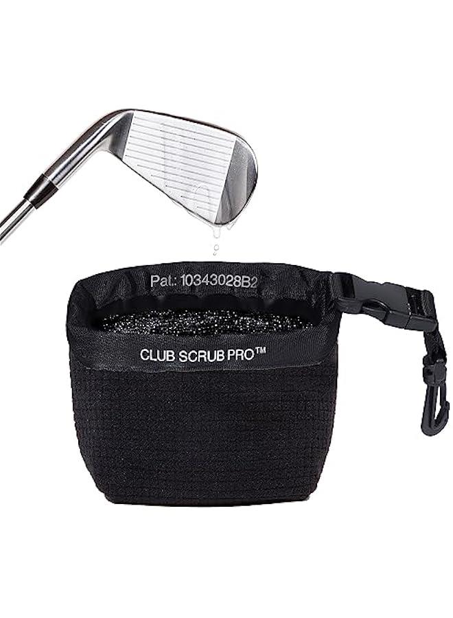 Waterproof Golf Club and Ball Cleaning Bag with Clean Face Technology Liner, Detachable Clip, Neoprene or Microfiber Option Available, Machine Washable, Groove Cleaning, Dry Exterior.