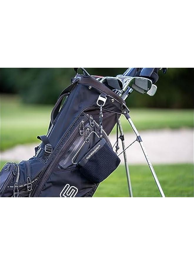 Waterproof Golf Club and Ball Cleaning Bag with Clean Face Technology Liner, Detachable Clip, Neoprene or Microfiber Option Available, Machine Washable, Groove Cleaning, Dry Exterior.