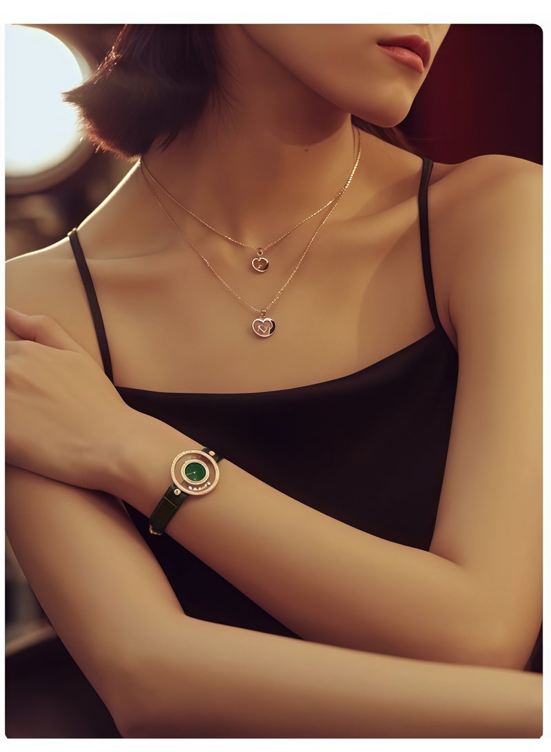 Chopard 18K Rose Gold Happy Diamond Heart Pendant Necklace, Stackable Women's Gift​ - Image 4