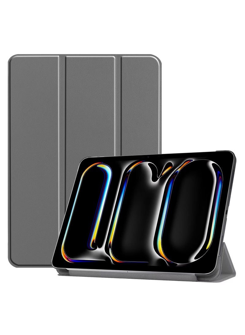 Slim Stand Hard Back Shell Smart Cover Case for iPad Pro11 Inch, Auto Wake/Sleep (Grey) - Image 1