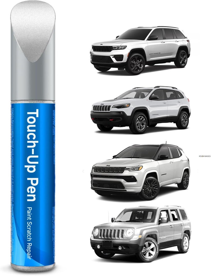 RSACET PW7/GW7 Bright White Touch Up Paint Compatible with Jeep, Ram, Dodge, Chrysler Exact Match Touch Up Paint Car Scratch Repair - Image 1