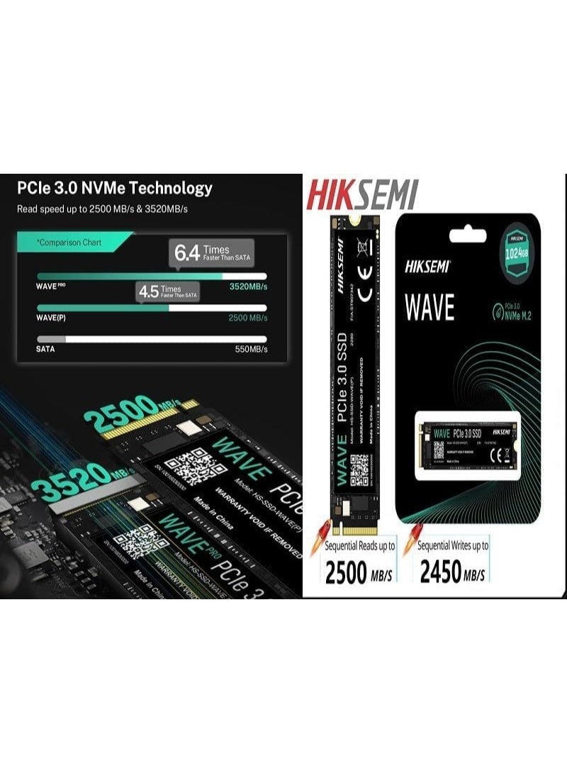 HIKSEMI 256GB NVMe M.2 PCIe Gen 3 SSD Up to 2280MB/s, Internal Solid State Drive for Desktop Laptop - Image 5