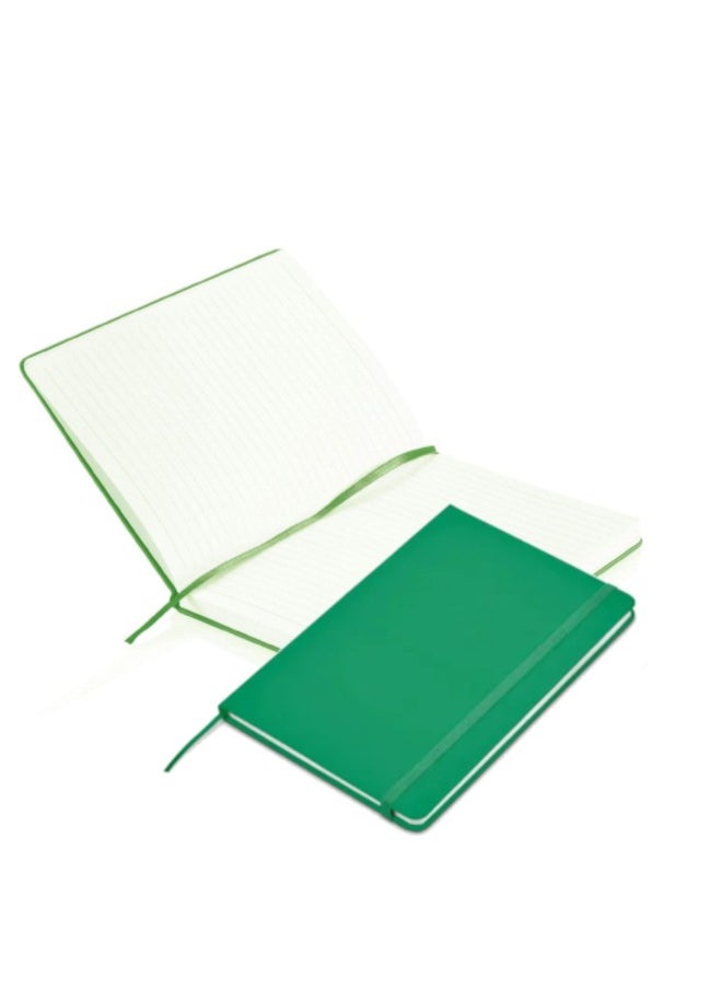 SBC A5 Hard Cover Compact Ruled Notebook, 200 Pages Green  - Image 3