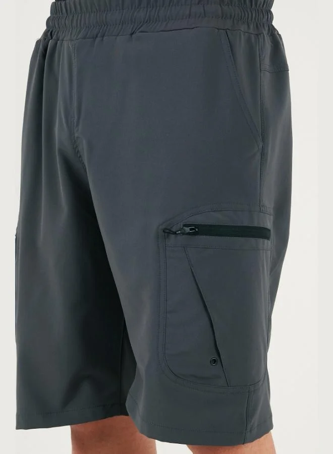 Buratti  Buratti Regular Fit Cargo Pocket Elastic Waist Bermuda Shorts Men's Shorts 693263 for Men | Best Price UAE