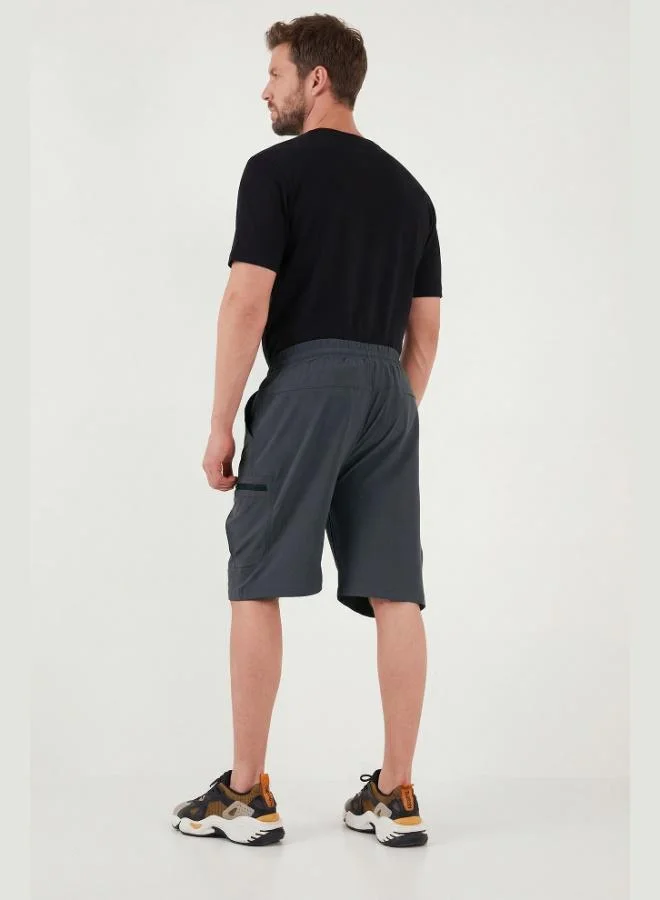 Buratti  Buratti Regular Fit Cargo Pocket Elastic Waist Bermuda Shorts Men's Shorts 693263 for Men | Best Price UAE