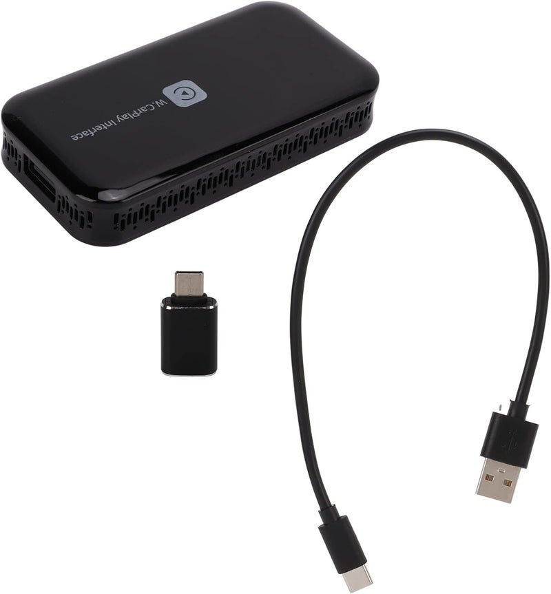 ويوبلز محول كاربلاي لاسلكي، كاربلاي سلكي إلى لاسلكي، معالج رباعي النواة 1 جيجابايت + 8 جيجابايت، بديل لجهاز تشغيل الوسائط المتعددة 9.0 لأجهزة A4 وA5 وA6 - Image 1