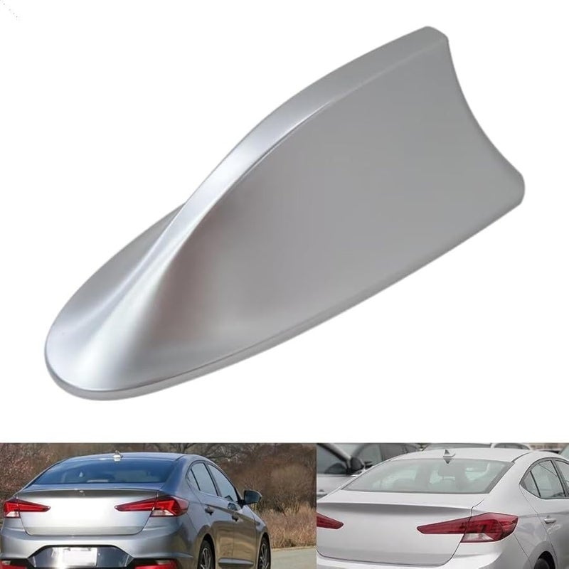 Silver Shark Fin Antenna Cover For Hyundai Sonata 2017 2 0T Sedan - Image 4