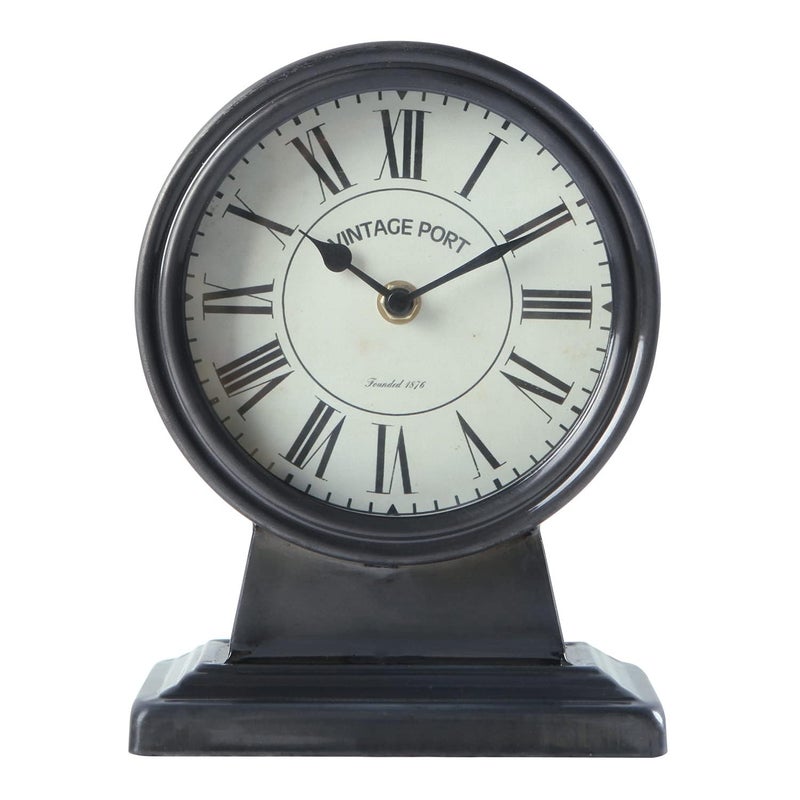 NIKKY HOME NIKKY HOME Vintage Mantle Clock Silent NonTicking Battery Operated Table Desk Shelf Clock for Living Room Decor 