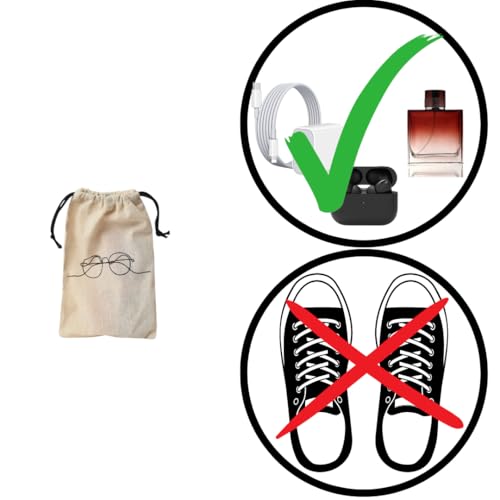 IVILLAGE Drawstring Cotton Storage Potli Pouches with Doodle Design for Earphones, Makeup, Glasses, Socks & Toiletries – Reusable & Washable – 9x6 Inches – Pack of 20 - Image 4
