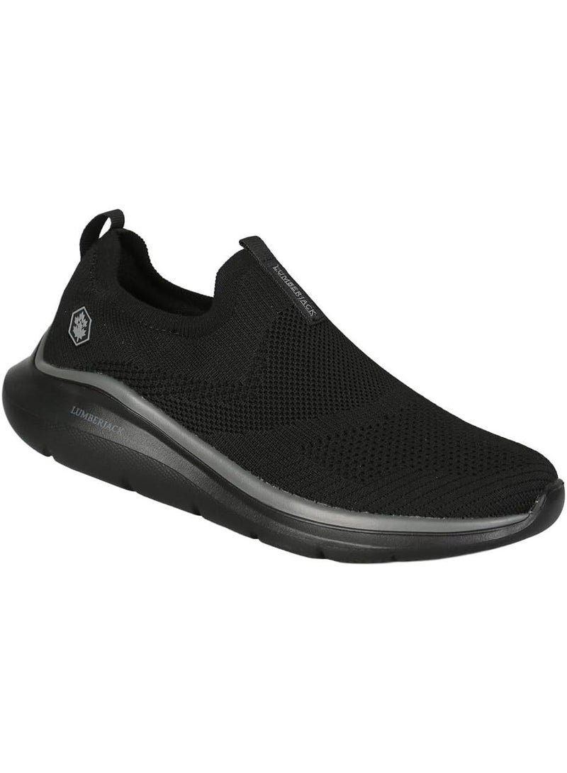 Lumberjack Ivory Women Sneakers Black Knitted – Lightweight Breathable Casual Shoes, Comfortable Slip-On Everyday Footwear for Ladies - Image 4