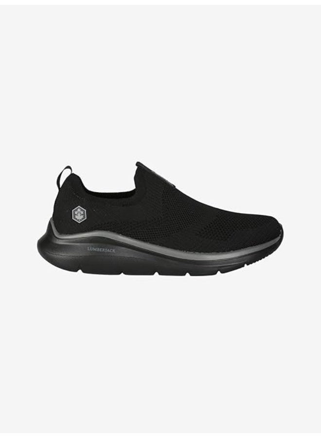 Lumberjack Ivory Women Sneakers Black Knitted – Lightweight Breathable Casual Shoes, Comfortable Slip-On Everyday Footwear for Ladies - Image 3