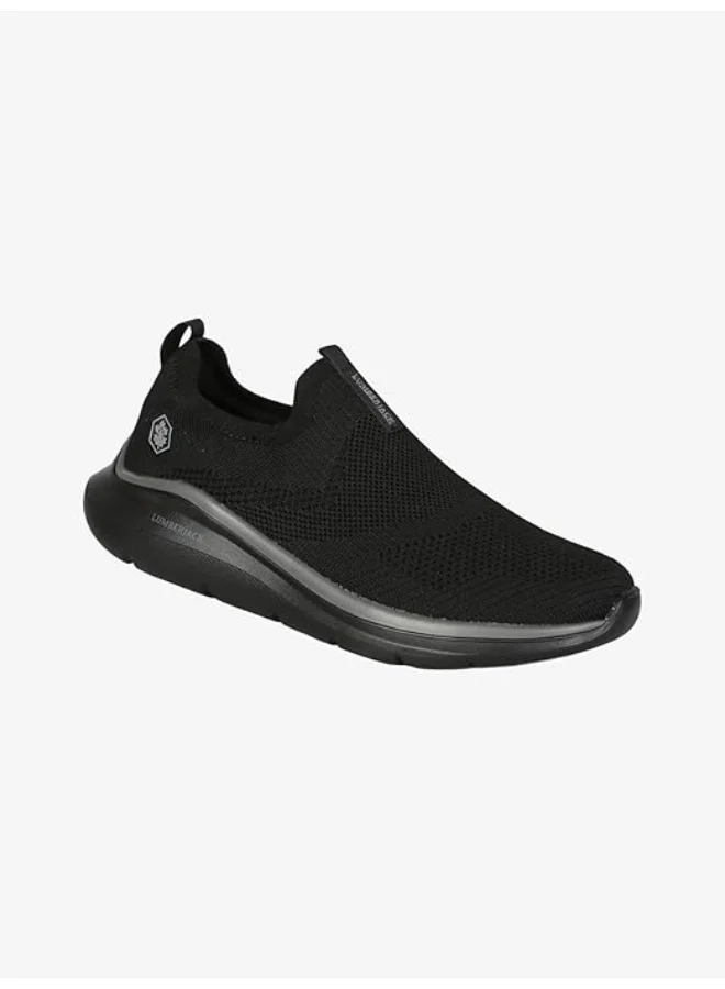 لامبرجاك Lumberjack Ivory Women Sneakers Black Knitted – Lightweight Breathable Casual Shoes, Comfortable Slip-On Everyday Footwear for Ladies