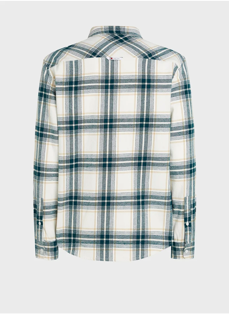 TOMMY JEANS Logo Print Regular Fit Shirt