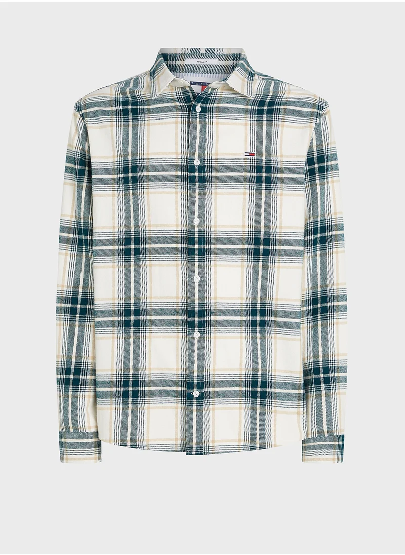 TOMMY JEANS Logo Print Regular Fit Shirt