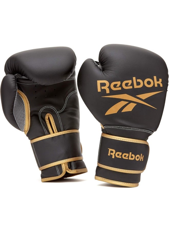 Reebok Reebok Boxing Gloves - 16Oz - Gold/Black, Black, Gold, RSCB-12010GB-16, Reebok Combat  - Image 1