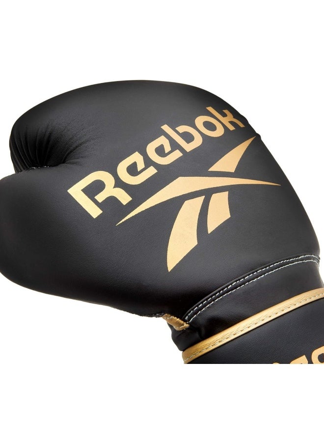 Reebok Reebok Boxing Gloves - 16Oz - Gold/Black, Black, Gold, RSCB-12010GB-16, Reebok Combat  - Image 2