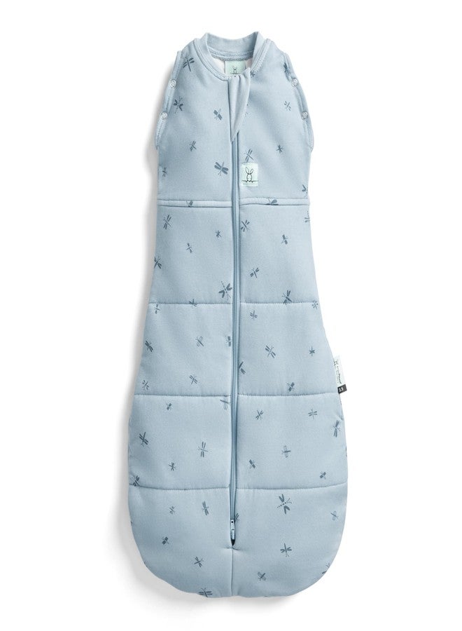 ergoPouch Cocoon Swaddle Sack 1.0 TOG - Baby Sleep Sack, Gentle Snug Fit Helps Calm Startle Reflex, Ideal for Arms In/Out Sleeping, Soft Breathable Fabric for Better Sleep (0-3 Months, Dragonflies) - Image 1